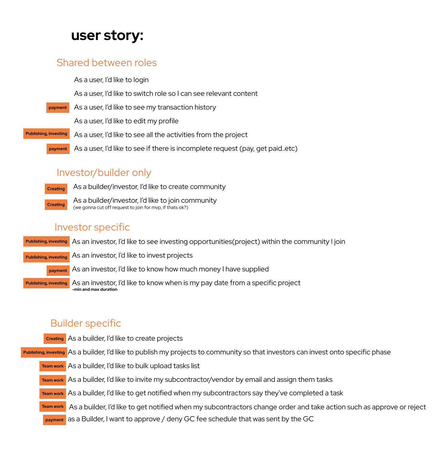 User story 1